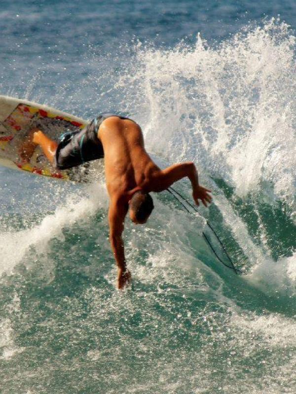 Surfer in air